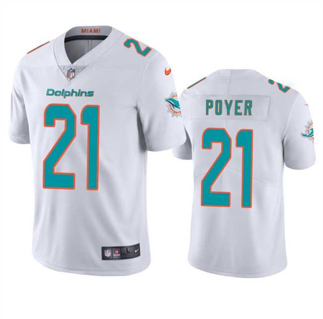 Men & Women & Youth Miami Dolphins #21 Jordan Poyer White Vapor Limited Stitched Jersey->miami dolphins->NFL Jersey